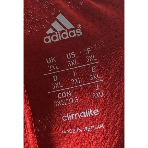 Adidas Shorts Men's Size 3XL Red Black Climalite Essential Basketball Sports NEW - Picture 5 of 7
